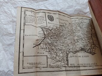 Kniha r. 1722 s mapami, originál 303 ročná kniha - 9
