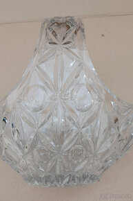 Misa na ovocie, retro brúsený košík,  svietnik, solnička - 9