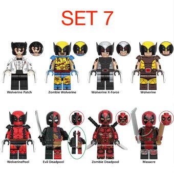Figúrky Superhrdinovia (8ks) typ lego 2 - nové - 9