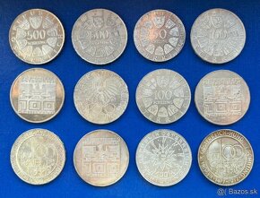 Rakúsko - Uhorské strieborné mince + Rakúsko - 9