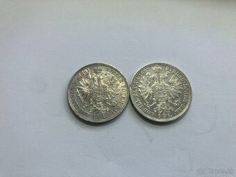Rakúsko Uhorsko 1 zlatníky forint florint - strieborné mince - 9