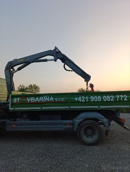 Predám Mercedes-Benz Atego 1317 sklápač + Hydraulická ruka - 9