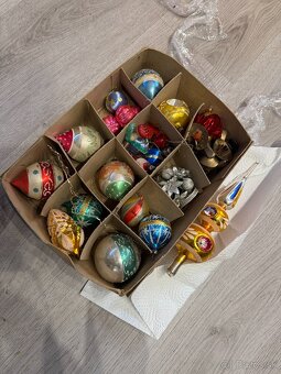 Predám retro sklenené vianočné ozdoby - 9