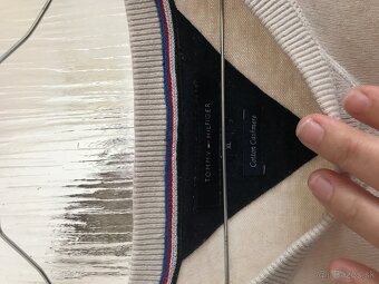 TOMMY HILFIGER originál caramel pánsky svetrik XL - 9