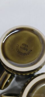 Šálky s podšálkami KERA VITRAL Czechoslovakia 🌷 - 9