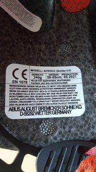 Nová cyklistická prilba ABUS ACKV2-C (Smiley 2.0), 50-55 cm, - 9