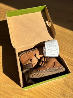 Froddo zimné detské topánky Paix up winter - Dark Brown - 9