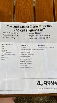 Mercedes C200CDi(100kw) - 9