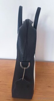 Elegantná taška na 13,3“-15,6“ notebook, Dicota bielo-čierna - 9