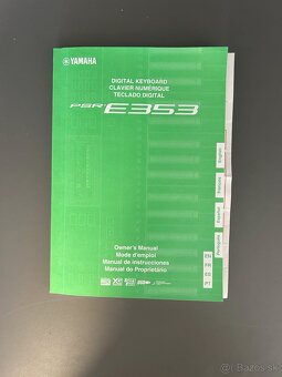 Syntezátor Yamaha PSR E-353 - 9