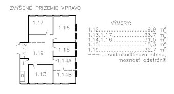Prenajmeme admin priestor so 6 kanceláriami v Bratislave II. - 9