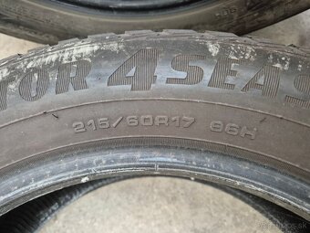 215/60 r17 celoročné 4 ks GOODYEAR dezén 6,8 - 6,5 mm - 9