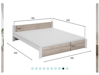 Manželská posteľ 180x200 - 9