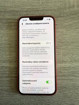 Predám Apple iPhone 13 128gb red - 9