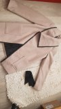 Béžový asymetrický kabát - 9