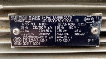 Frekvenčný menič 3kW+motor 2,2kW - 9