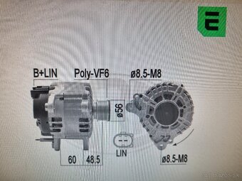 SKODA,SEAT,VW ALTERNATOR 14V 180A - 9