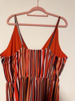 Nové šaty zavinovacie Bonprix oranžovo-hnedé pásikavé - 9