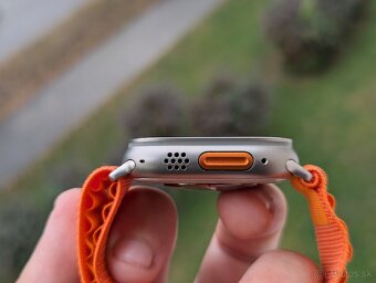 Apple Watch Ultra 49mm, Orange Alpine Loop, ako nové,komplet - 9