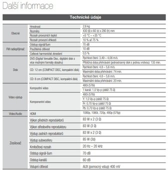 Domáce kino Samsung HT-C450 5.1 170W - 9