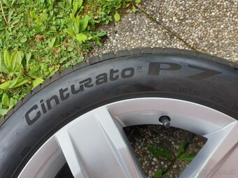 Alu disky VW 5x112 R17 + Letné pneu 215/55 R17 - 9