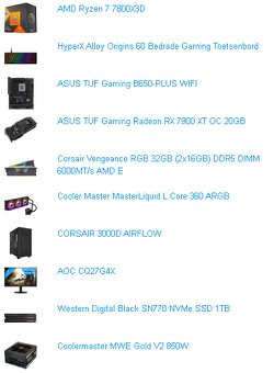 Ryzen 7 7800X3D\32GB\RX 7900XT\SSD\850W Zdroj - 9