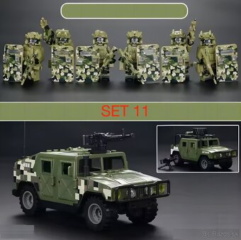 Rôzne sety vojakov 6 + doplnky - typ lego - nové - 9
