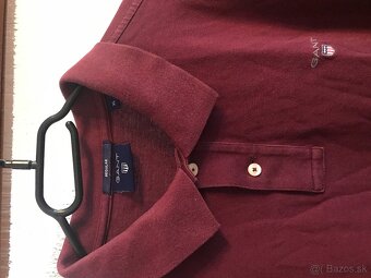 GANT originál bordo pánske polotricko L/XL - 9