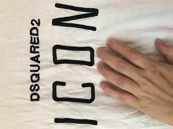 DSQUARED2 white damske tricko M/L - 9