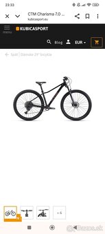 Dámsky horský bicykel CTM charizma 7, 0. - 9