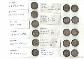 Zbierka nemeckých výročných dvojeurových "2EUR" mincí - 9