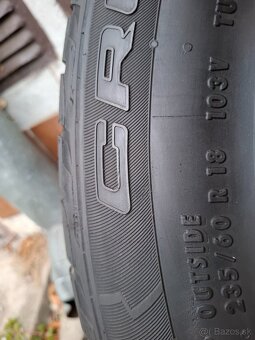 Alu disky 5x114,3 r18 letné pneu 235/60r18 Continental - 9