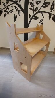 Montessori detská knižnica regál Domček - 9