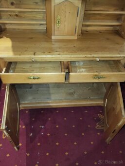 Pribornik, masív, v 210, s 150, h 60 cm, dvacdiely, bazar - 9