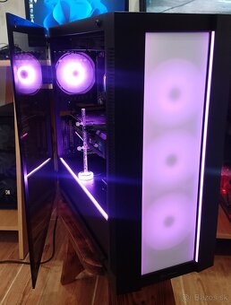 Herný PC–RTX 3070 AORUS MASTER+32GB RAM+R5 5600G+ LCD+ARGB - 9