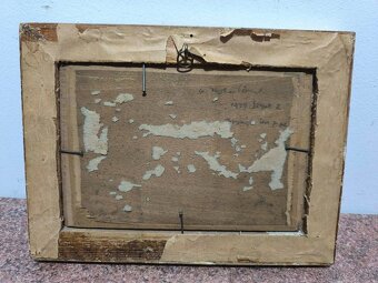 Farkaš Csallokoz Lorinc- stará olejomaľba - 9