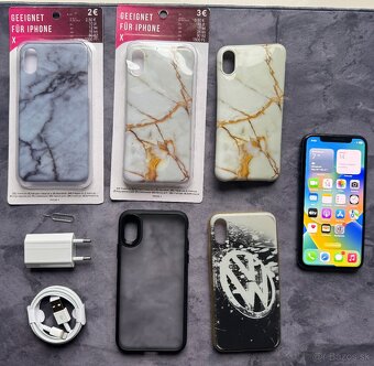Apple iPhone X 256 GB Space Gray / 100% batéria - 9