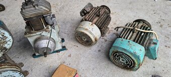 Kompresory Orlík, 70l. a 100l. nádrže, elektromotory. - 9