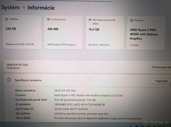 Notebook Lenovo ThinkPad L14 Ryzen 5 PRO / 16GB RAM / 256GB - 9