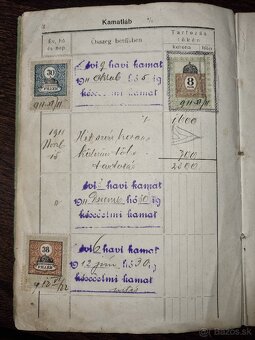 Hypotekarna knižka r.1913 - 9