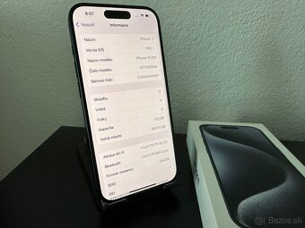 ✅iPhone 15 Pro 512Gb 100% Zdravie Batérie 0 cyklov TOP STAV - 9