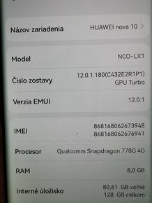 Huawei Nova 10 8GB/128gb + púzdro zdarma - 9