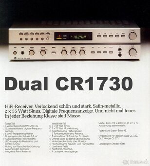 VINTAGE RECEIVER DUAL CR1730 - 9