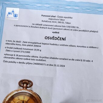 Vreckové hodinky zlate - 9