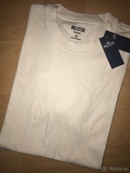 TRIČKO HOLLISTER krémové veľ. M + darček - 9