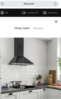 Predám IKEA digestor Mattradition čierna 60cm - 9