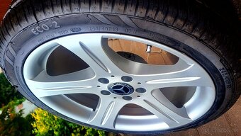 alu R18 5x112 orig. Mercedes CLS W219, pneu 245/40, NOVÉ - 9