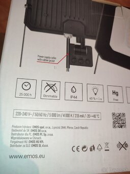 Reflektor EMOS SIMPO 50W 5000LM IP44 - 9