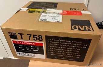 NAD T 758 V3i (DIRAC, BluOS, 4k ATMOS, hi-res, MQA)-top stav - 9