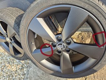 Hliníkové disky PRESTIGE 17" ŠKODA + pneu - 9